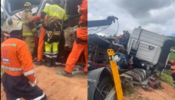 Motorista é resgatado após mais de seis horas preso às ferragens em acidente que fechou a BR-381