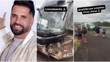 ‘Livramento’, diz cantor Latino após acidente de ônibus no interior de São Paulo