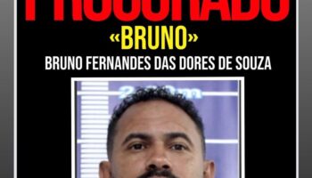 Foragido, goleiro Bruno tem cartaz de procurado divulgado pela polícia