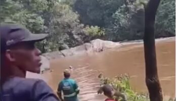 Bombeiros continuam buscas por jovem desaparecido no Rio Una, em São Gonçalo do Rio Abaixo