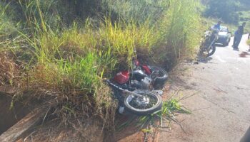 Acidente entre motocicletas mobiliza SAMU na região do Engenho, em Itabira