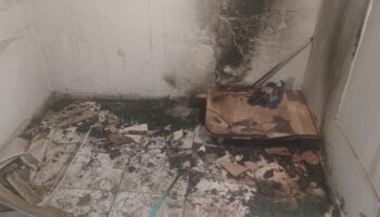 BOMBEIROS COMBATEM PRINCÍPIO DE INCÊNDIO EM LOJA DE ROUPAS E TECIDOS EM ITABIRA