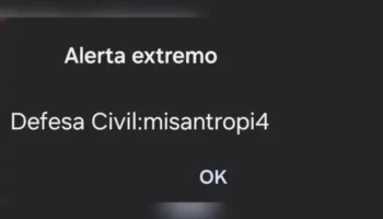 PF avalia investigação após alerta falso da Defesa Civil com mensagem sobre ‘misantropia’