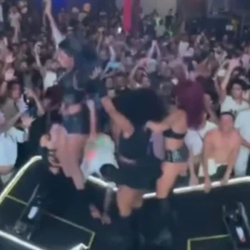 Palco desaba durante show de Pocah na Grande BH