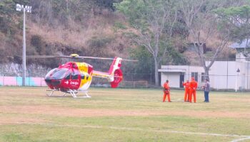 Comerciante é levado de helicóptero para BH após grave acidente de moto em Itabira
