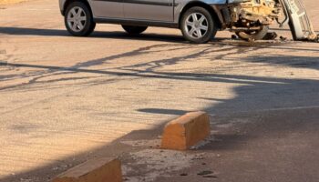 Motociclista sofre fratura exposta em acidente no acesso ao Ribeira de Cima, em Itabira