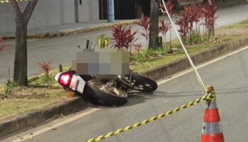 Motociclista de 46 anos morre em acidente na madrugada em Itabira