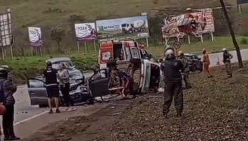 Acidente entre dois carros mata uma pessoa e deixa três feridas na BR-356, em Itabirito