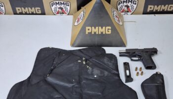 Homem de 62 anos é preso por porte ilegal de arma na MG-129, em Itabira
