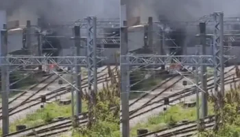 Avião cai no pátio de manutenção do metrô de BH, pega fogo e piloto morre